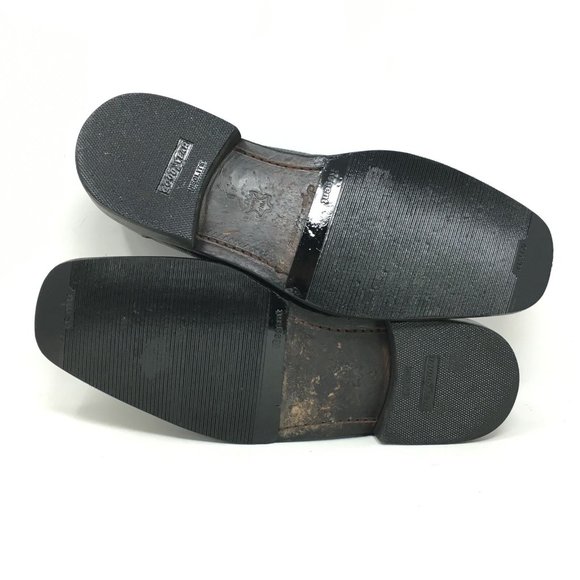 David Eden Loafers Shoes Size 9 Black Croc Liz main image 4